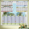 heimtexland ® Scheibengardine Bestickt Blumen Vichy Karo Produktbild-Vorschau 2