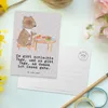 Mr. & Mrs. Panda Postkarte Bär Essen gehen - Grau Pastell - Produktbild-Vorschau 3