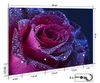 Wallario Handtuchhalter aus Glas, Motiv: Rote Rosenblüte im Produktbild-Vorschau 2