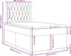 vidaXL Boxspringbett mit Matratze Creme 120x200 cm Stoff Produktbild-Vorschau 8