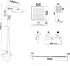 Duschset - Regendusche 20 cm - mit Brausebatterie - Schwarz Produktbild-Vorschau 4
