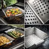 Grillschale Edelstahl 34x30x6 cm – Grillkorb für Gemüse & Produktbild-Vorschau 9