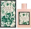 A product shot of Gucci Bloom Acqua di Fiori Eau de Toilette for women, showing both the perfume bottle and its packaging. Produktbild-Vorschau
