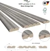 WAVE Lamellen 2,75m HEXIM - MDF Holz Lamellenwand Produktbild-Vorschau 2
