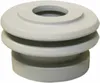 A close-up studio shot of a gray urinal connector. Produktbild-Vorschau
