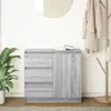 vidaXL Príborník so zásuvkou Grey Sonoma 71x35x65 cm Náhľad obrázku produktu 3
