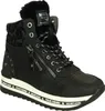A black high-top sneaker with a platform sole. Anteprima dell’immagine prodotto