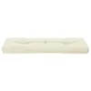 vidaXL Coussin pour palette Crème 120x40x12 cm Tissu Voir les images du produit 5