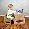 Kids Helper Kindersitzgruppe Eiche Kindertisch mit Stühlen Produktbild-Vorschau 5