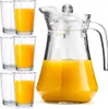 Vilde Glaskaraffe Karaffe Krug aus Glas mit Deckel 1,4 L + Produktbild-Vorschau 2