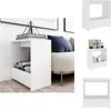 vidaXL Beistelltisch Weiß 50x26x50 cm Holzwerkstoff -  Produktbild-Vorschau 1