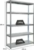 Schwerlastregal Steel Eagle  | HxBxT 180x120x40 cm |  Produktbild-Vorschau 2