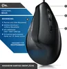 A diagram illustrating the features of a vertical mouse, with numbered callouts and descriptive text. Produktbild-Vorschau