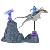 A toy diorama featuring a figure riding a creature, with alien-like flora and rock formations. Produktbild-Vorschau