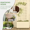 Planters met klimrek, bloembakken op wielen, verhoogde Productafbeelding-voorbeeld 5