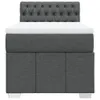 vidaXL Boxspringbett mit Matratze Dunkelgrau 90x190 cm Produktbild-Vorschau 6