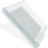 A clear plastic storage drawer with a gray insert, angled on a white background. Náhľad obrázku produktu