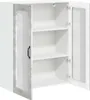 Armoire murale en verre vidaXL LUCCA, gris béton, 80 x 31 x Voir les images du produit 4