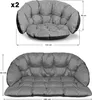 Set di cuscini da giardino per panchina 122x40 cm + 190x40 Anteprima dell’immagine prodotto 3