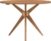 vidaXL Gartentisch Rund Ø110x75 cm Massivholz Akazie Produktbild-Vorschau 4
