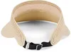styleBREAKER Papierstroh Visor Cap einfarbig | Sonnenvisier Produktbild-Vorschau 3