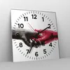 Wanduhr - Quadrat - Glasuhr - Hilfe Hände Symbol - 40x40cm Produktbild-Vorschau 4