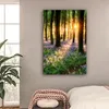 MuchoWow® - Leinwandbilder - Wald - Blumen - Lavendel - Produktbild-Vorschau 2