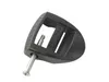 A black plastic buckle with a metal screw attachment, isolated on a white background. Náhľad obrázku produktu