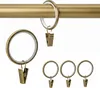 100 Stück Metall Gardinenringe mit Clips Farbe Antikgold Produktbild-Vorschau 1