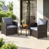 Set di mobili da giardino COSTWAY in polyrattan, mobili da Anteprima dell’immagine prodotto 2
