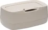 Bébé-jou Feuchttücherbox Taupe mit 1-Finger-Bedienung und Produktbild-Vorschau 1