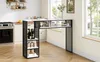 STILVORA Bartisch mit Stauraum, Stehtisch 140x40x105 cm mit Produktbild-Vorschau 9