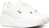 A pair of white Fila sneakers on a white background. Podgląd zdjęcia produktu