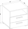 Schlafzimmer Set inkl. Lattenrost 180x200 cm Liegefläche in Produktbild-Vorschau 9
