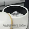 HOMCOM Sedací taburet s úložným prostorem, taburet s víkem, Náhled obrázku produktu 4