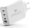 A white GaN 100W PD fast charger with multiple USB-C ports and one USB-A port. Produktbild-Vorschau