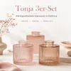 Vase Tonja 3er Set Hellrosa Glasvasen lackiert Produktbild-Vorschau 8