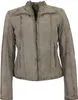 J. Gillie - Damen Lederjacke Lammnubuk Racing-Jacke sand Produktbild-Vorschau 1