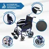 Fauteuil roulant pliable Mobiclinic Frein de stationnement Voir les images du produit 4