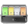 A 3D printer filament system with four spools of filament in different colors. Produktbild-Vorschau