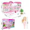 MalPlay Kinderpuppenhaus Rosa, Puppenhaus Villa für Produktbild-Vorschau 2