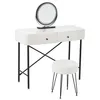 Coiffeuse Flieks avec tabouret rembourré, coiffeuse aspect Voir les images du produit 6