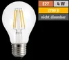 Spectrum LED Filament Glühbirne 4W = 40W E27 Glühlampe Produktbild-Vorschau 2