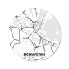MuchoWow® Mauspad Mousepad Stadtplan - Schwerin - Karte Produktbild-Vorschau 1