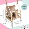 Love Gifts® Babyschaukel aus Holz hochwertig und geeignet Produktbild-Vorschau 3