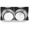 vidaXL Dispenser per salse in acciaio inox 2 x 3,5 litri Anteprima dell’immagine prodotto 5