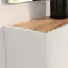 Flurschrank Schuhschrank 138cm in weiß mit Eiche LAPUA-01 Produktbild-Vorschau 4