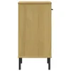 Konsolenschrank OSLO mit Metallbeinen Braun Massivholz Produktbild-Vorschau 6