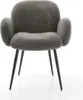 DELIFE Esszimmerstuhl Nube-Flex mit Armlehnen Bouclé Soft Produktbild-Vorschau 2