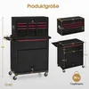 2 in 1 Arbeitswagen mit 5 Schubladen,  Schrank & 6 Haken, Produktbild-Vorschau 5